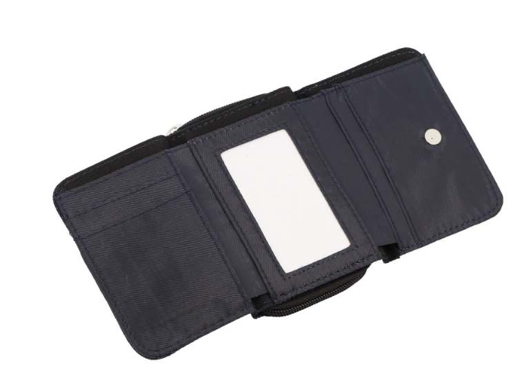 Porte-monnaie denim bleu