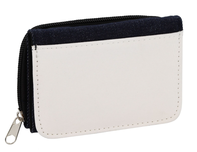 Porte-monnaie denim bleu