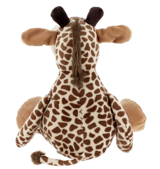 Peluche Girafe + T-shirt blanc - Hauteur 23cm