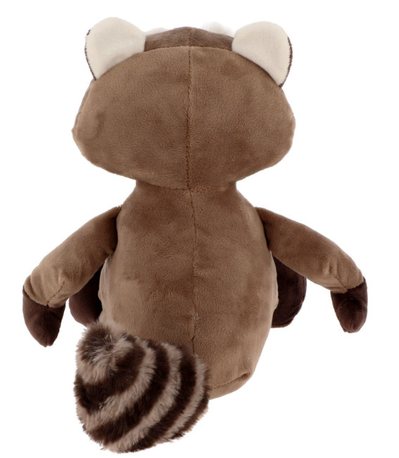 Peluche Raton-Laveur + T-shirt blanc - Hauteur 23cm