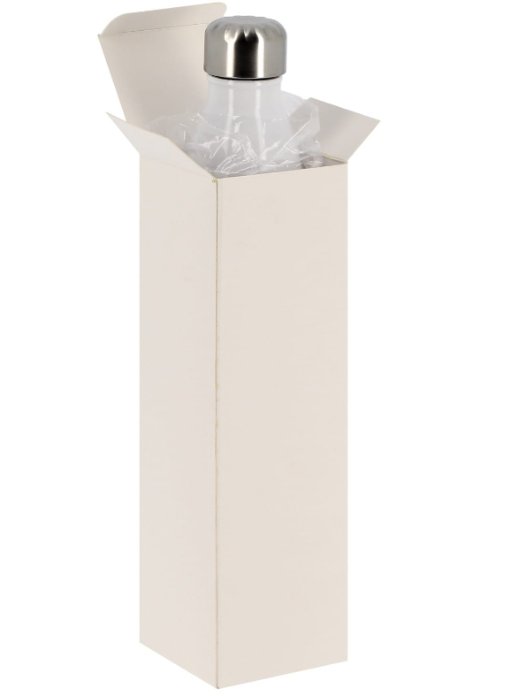 Gourde isotherme 500ml Blanche bouchon acier inoxydable